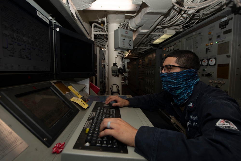 Electrical Plant Aboard USS Ralph Johnson