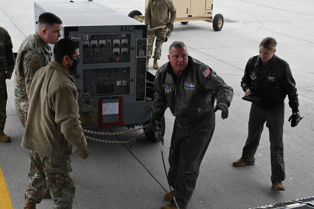 C17 Loaded at N.D. Air National Guard Base