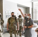 Airmen in-process at the Hospitals of Providence Transmountain Campus in El Paso