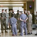 Airmen in-process at the Hospitals of Providence Transmountain Campus in El Paso