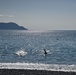 Scout swimmers survey Numazu Beach
