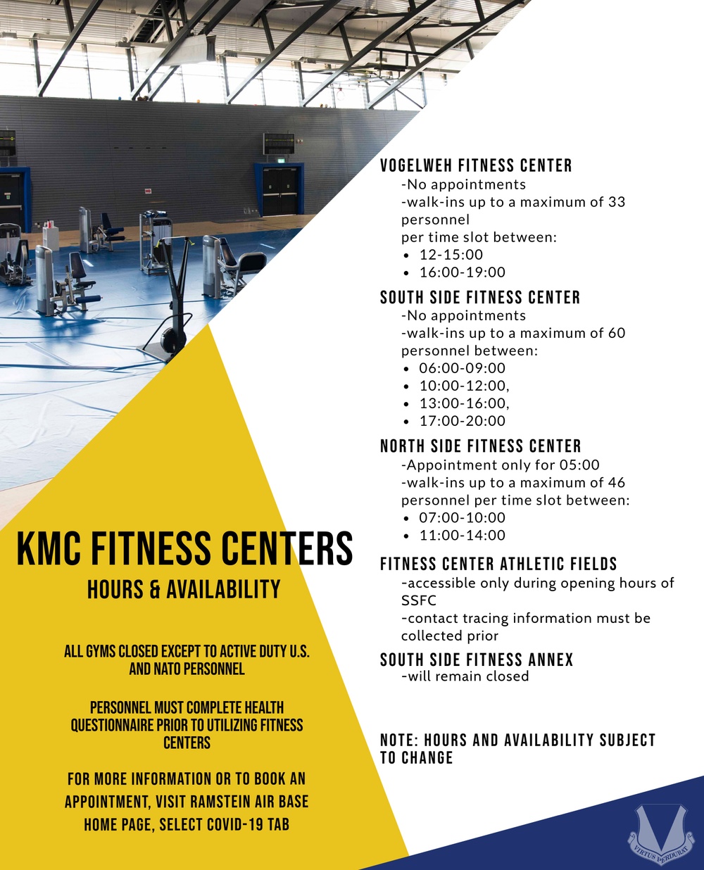 KMC Fitness Centers: hours &amp; availability