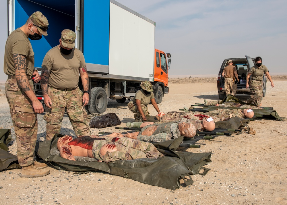 Airmen and Soldiers Participate in Mortuary Affairs Exercise