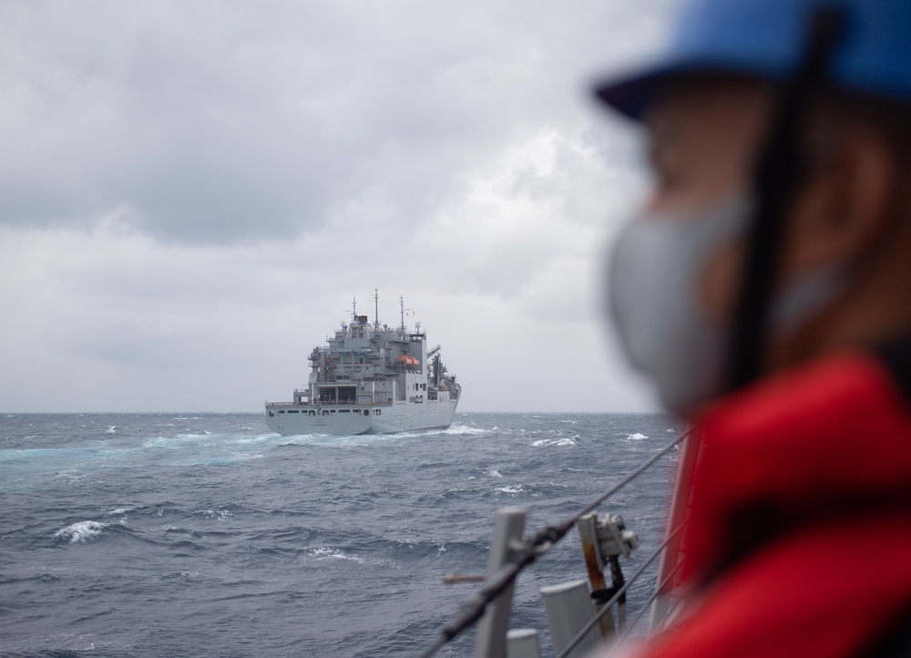 USS Barry Conducts a Replenishment at Sea