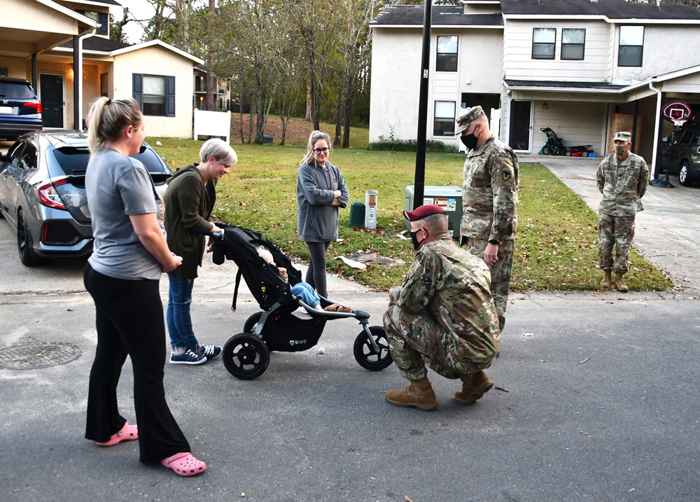 Fort Polk leadership conducts Walking Town Hall through Palmetto Terrace