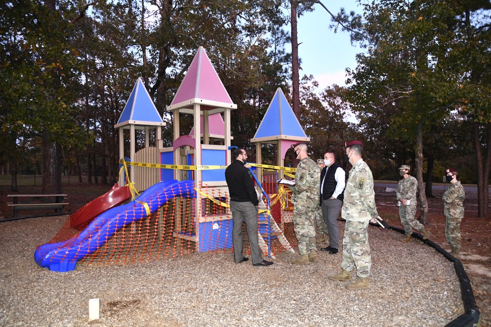 Fort Polk leadership conducts Walking Town Hall through Palmetto Terrace