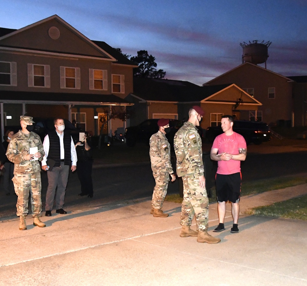 Fort Polk leadership conducts Walking Town Hall through Palmetto Terrace