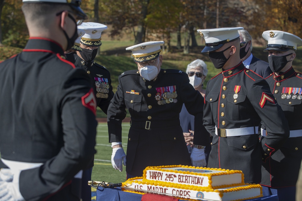 MCB Quantico Hosts Cake Cutting Ceremony at Butler Stadium