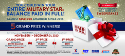 MILITARY STAR Card Brings Joy with Seventh Annual Your Holiday Bill Is On Us Sweepstakes