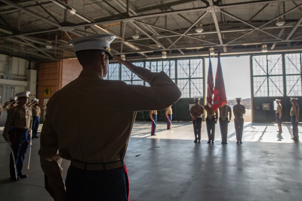 Marine Corps Air Facility 245th Birthday cake cutting ceremony