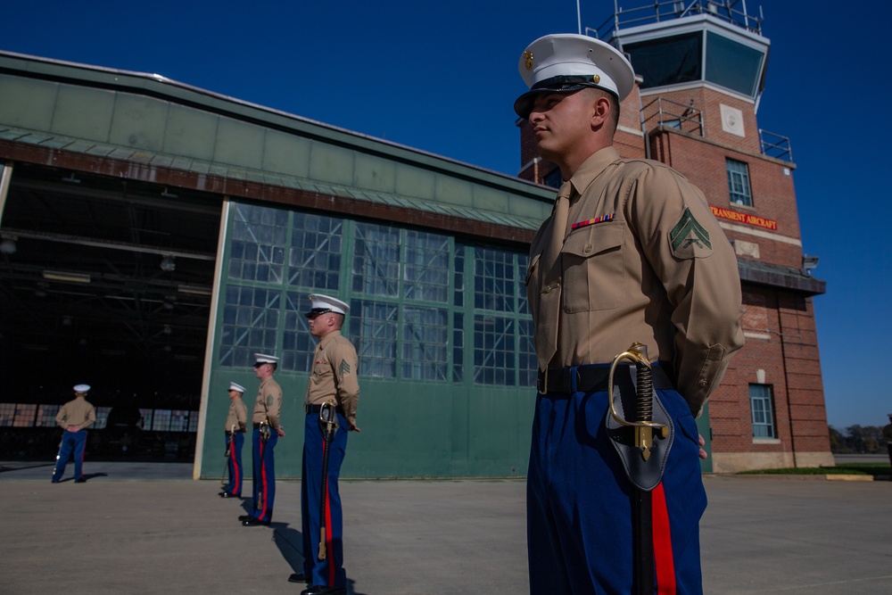 Marine Corps Air Facility 245th Birthday cake cutting ceremony