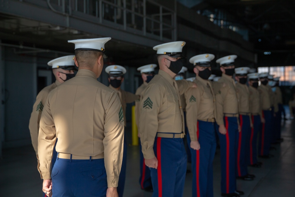 Marine Corps Air Facility 245th Birthday cake cutting ceremony