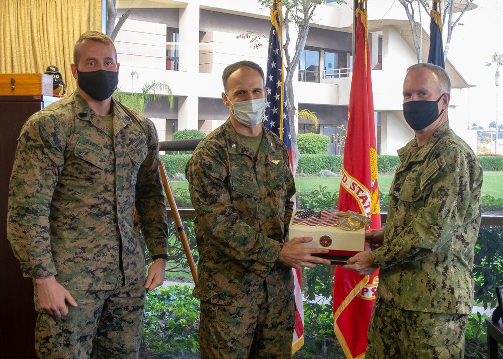 Marine Corps Birthday Cake Presentation at NMCSD