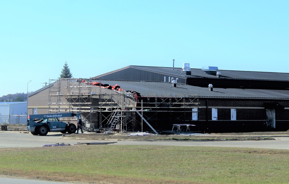 Renovation construction for office building continues at Fort McCoy