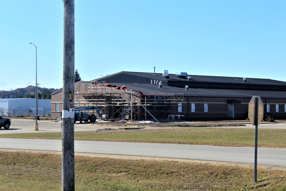 Renovation construction for office building continues at Fort McCoy