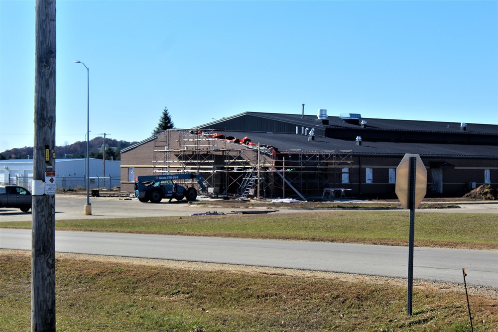 Renovation construction for office building continues at Fort McCoy