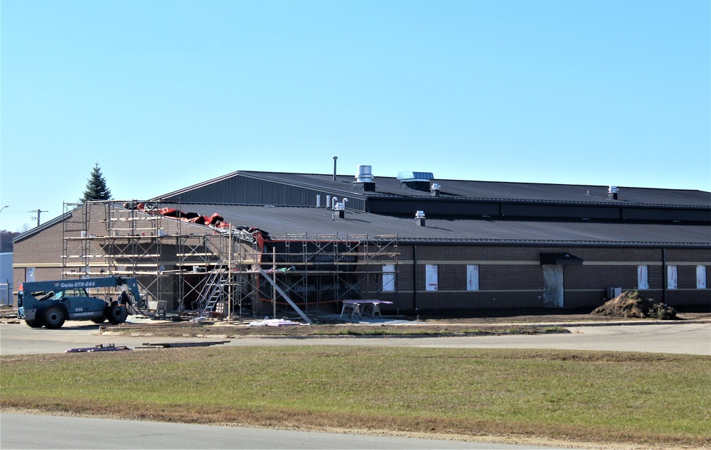 Renovation construction for office building continues at Fort McCoy