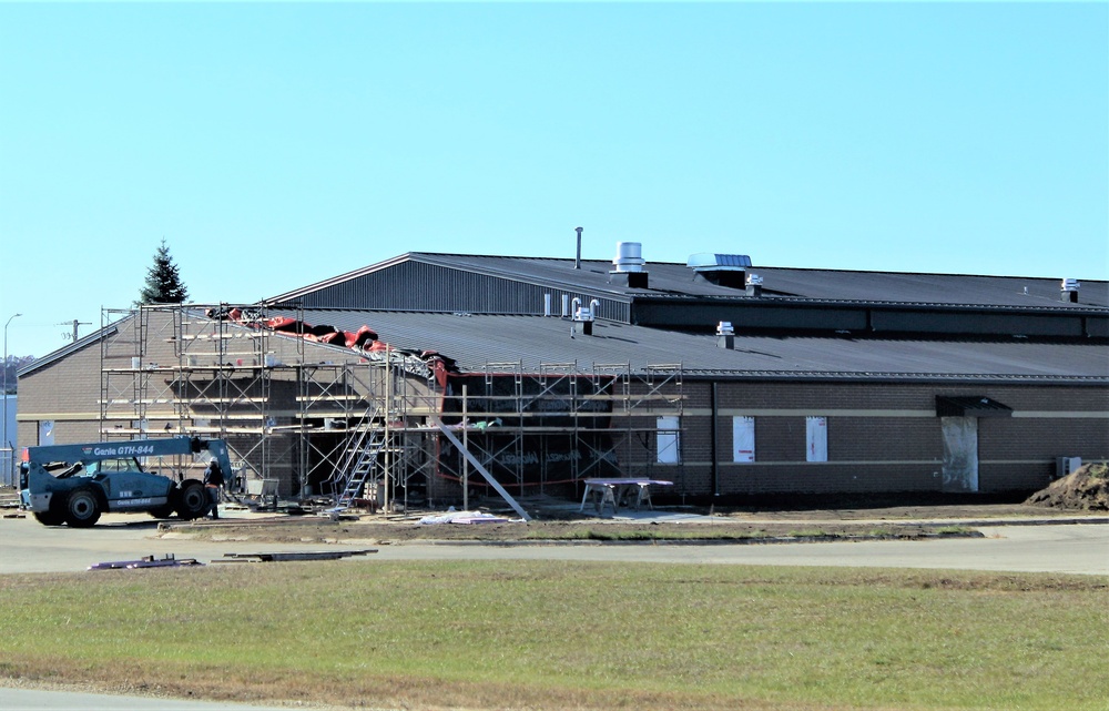 Renovation construction for office building continues at Fort McCoy