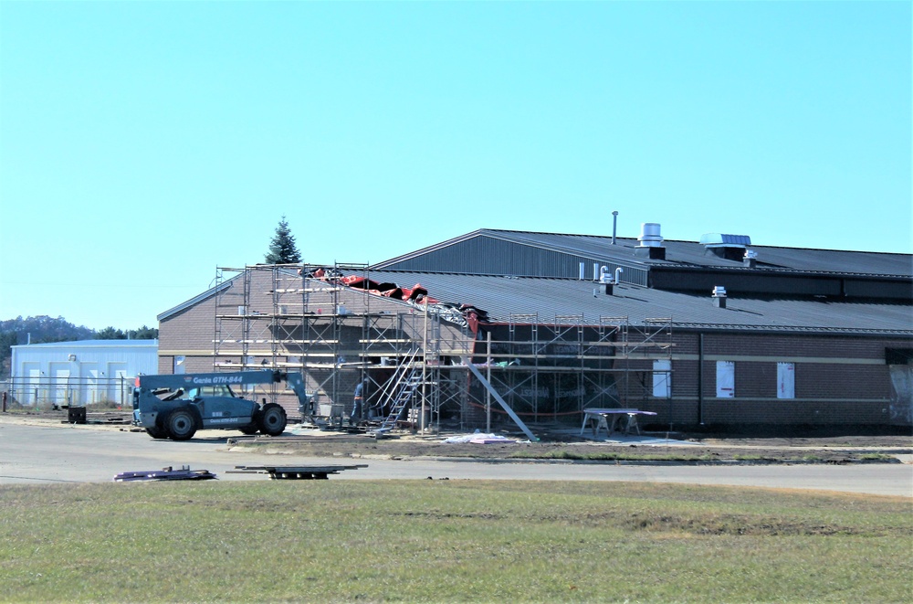 Renovation construction for office building continues at Fort McCoy