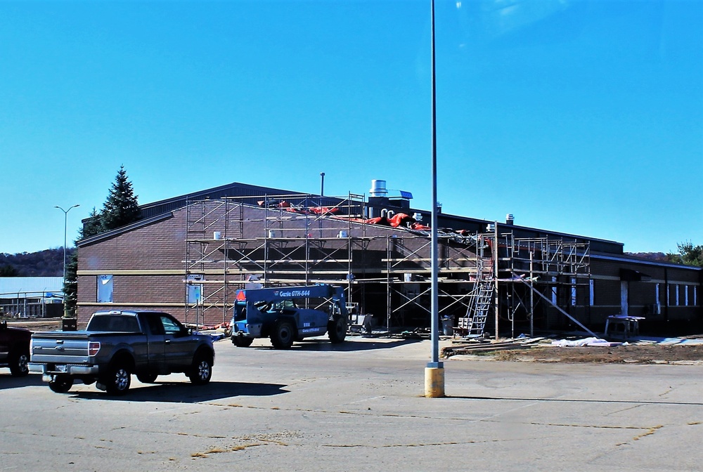 Renovation construction for office building continues at Fort McCoy