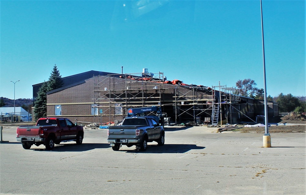 Renovation construction for office building continues at Fort McCoy