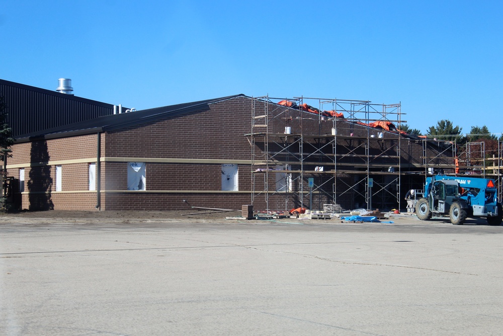 Renovation construction for office building continues at Fort McCoy