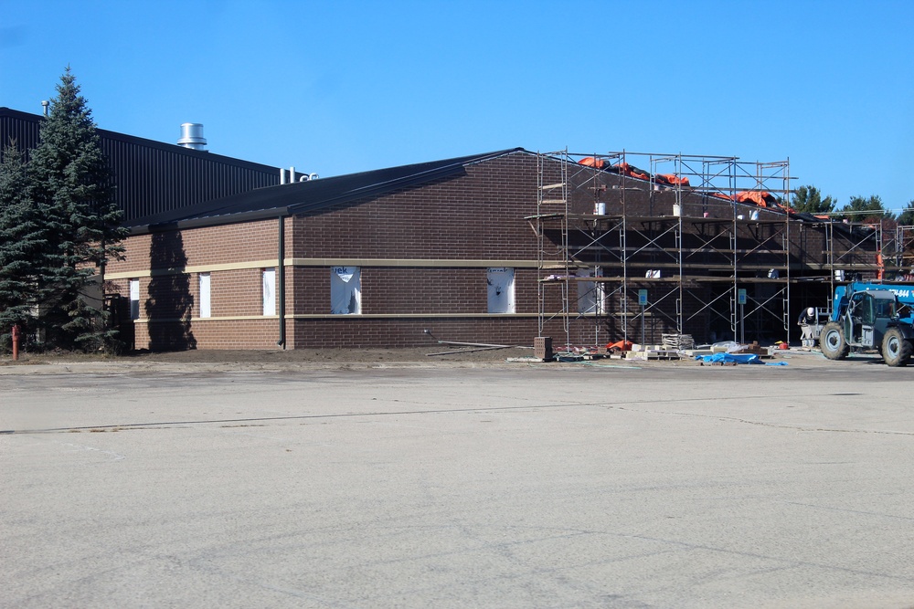 Renovation construction for office building continues at Fort McCoy