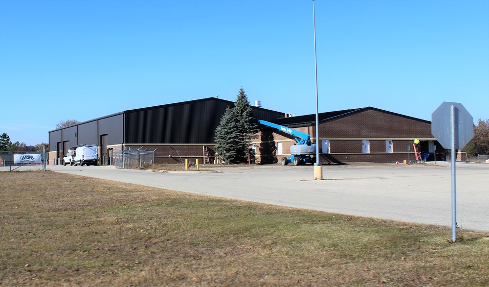 Renovation construction for office building continues at Fort McCoy