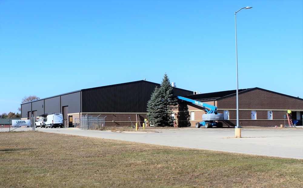 Renovation construction for office building continues at Fort McCoy