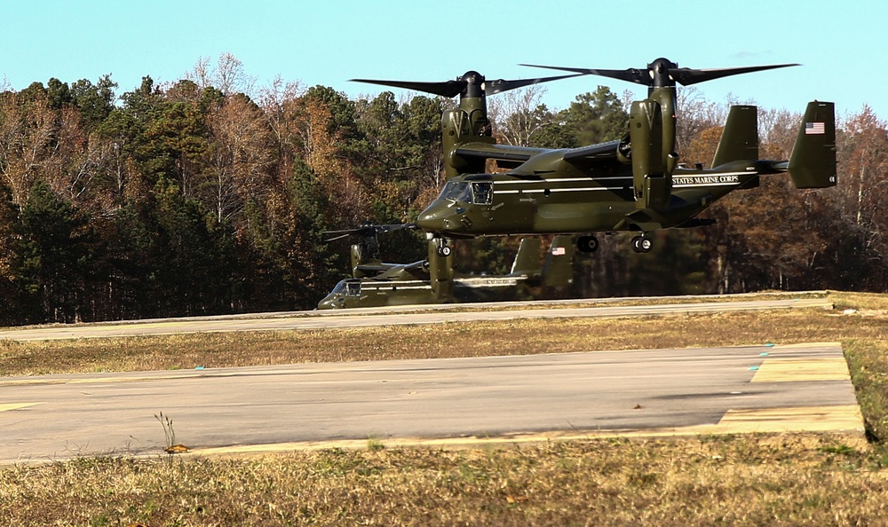 HMX-1 Visits Fort A.P. Hill