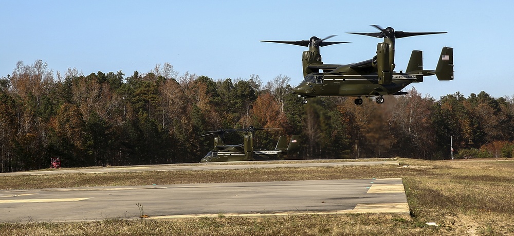 HMX-1 Visits Fort A.P. Hill