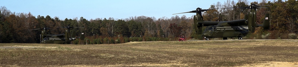 HMX-1 Visits Fort A.P. Hill