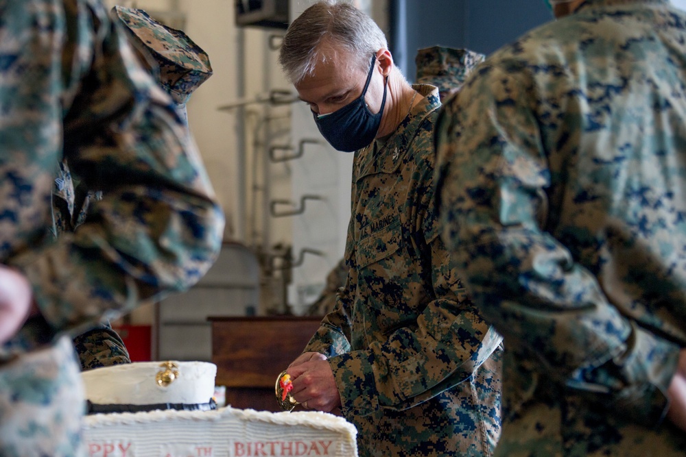 15th MEU, Makin Island Amphibious Ready Group celebrate 245th Marine Corps birthday