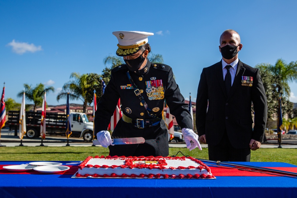 1st Marine Logistics Group's Cake Cutting Ceremony
