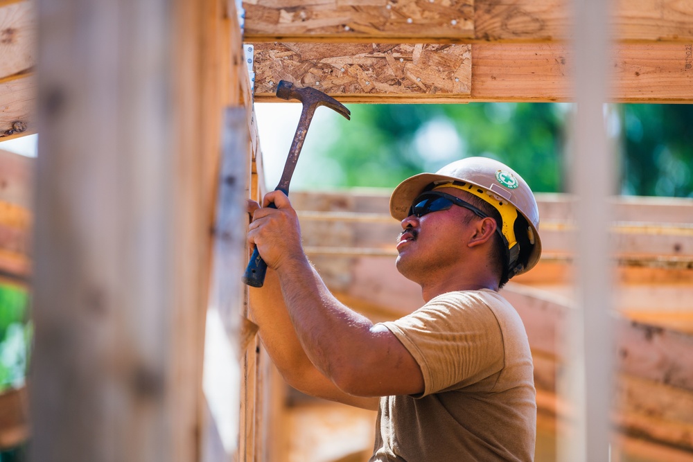 Seabees Continue Construction on Camp Tinian