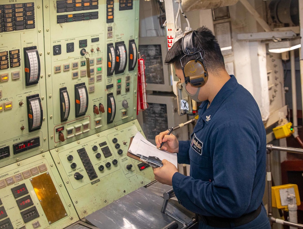 Ship Main Engine Room