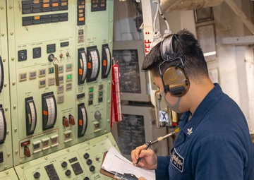 Ship Main Engine Room