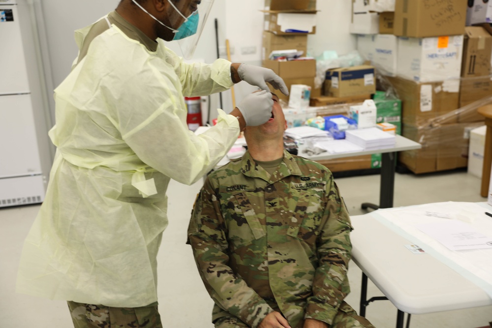 Command takes COVID Precautions