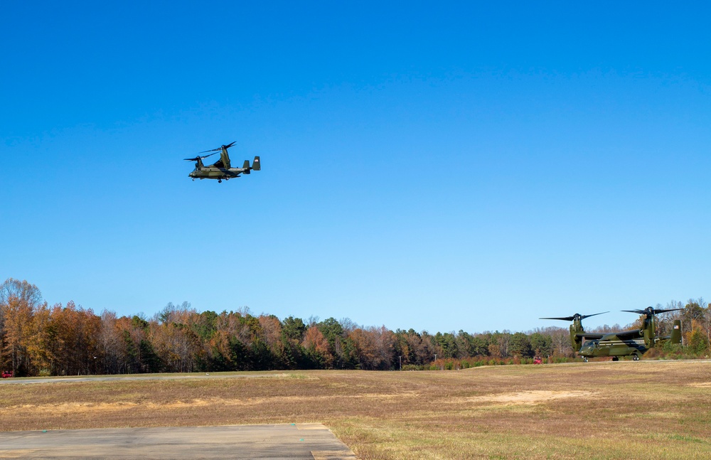 HMX-1 visits Fort A.P. Hill