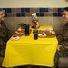 Marines with MCB Camp Lejeune celebrate the 245th Marine Corps Birthday at the French Creek 65 Mess Hall