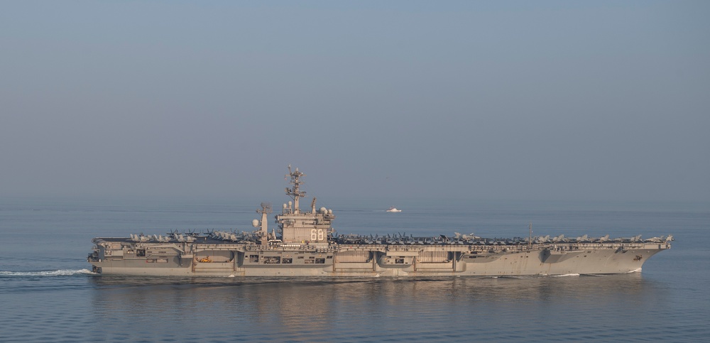 Nimitz Carrier Strike Group Transits the Strait of Hormuz