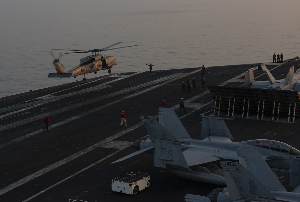 Nimitz Transits the Strait of Hormuz