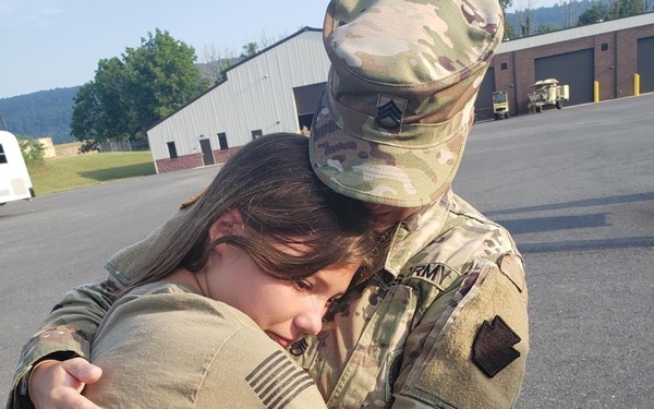 Single mother deploys as family suffers COVID-19 at home