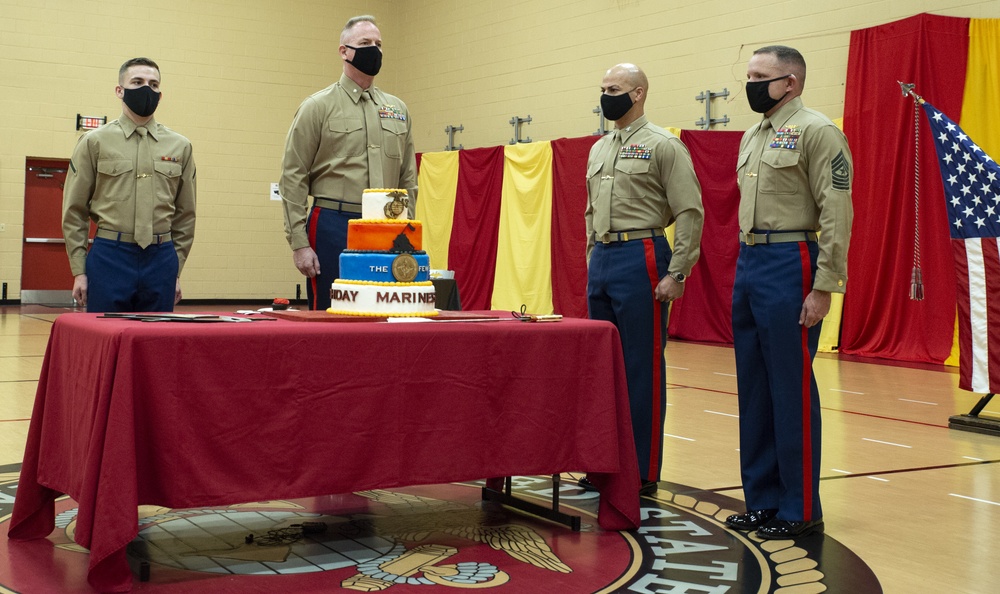 Fleet Marine Force Atlantic, U.S. Marine Corps Forces Command, and Headquarters and Service Battalion 245th Birthday Celebration