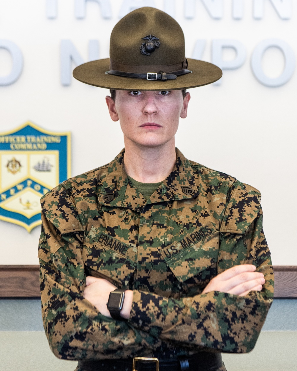 201110-N-NEWPORT, R.I. (Nov. 10, 2020) Meet a Marine Corps Drill Instructor at Navy OCS