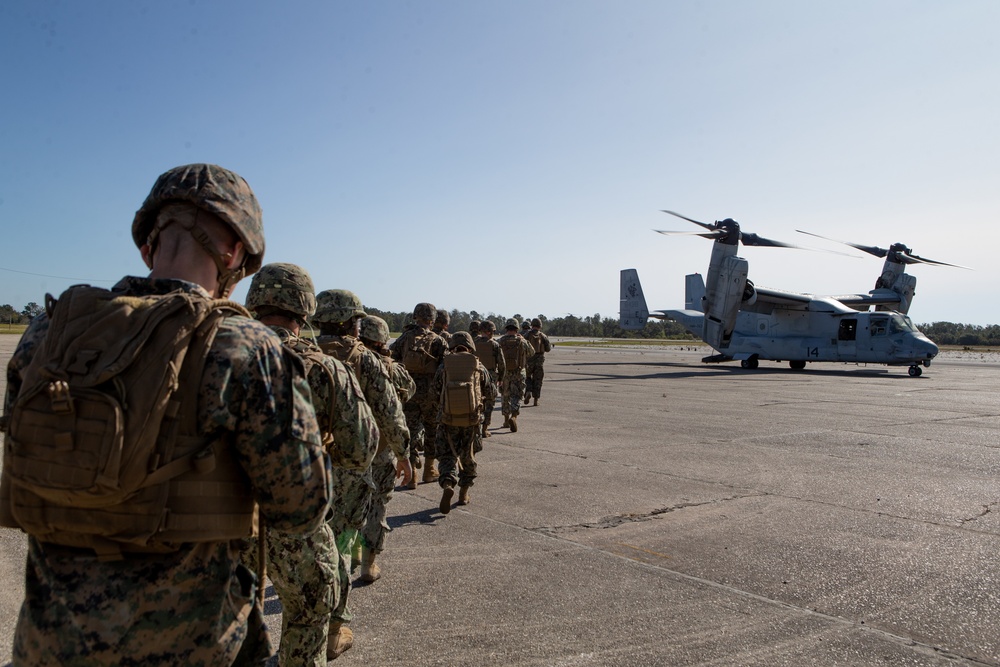 Marines partner with Seabees to conduct base repair after attack training