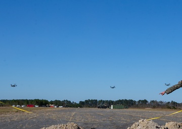 Marines partner with Seabees to conduct base repair after attack training