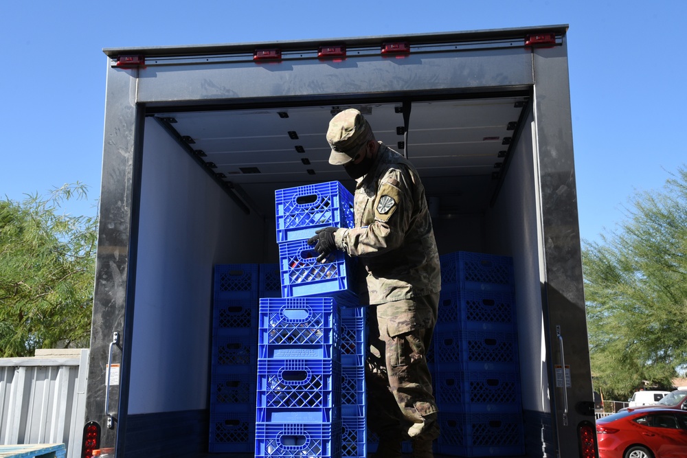 Arizona National Guard continues to support local food banks