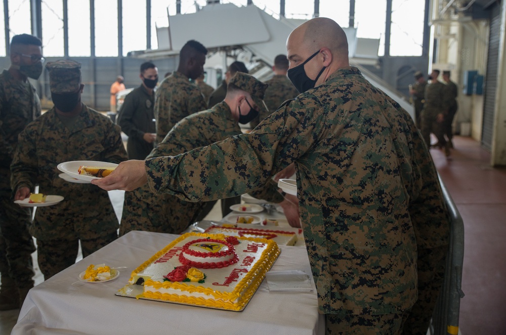 H&amp;HS 245th Marine Corps birthday celebration