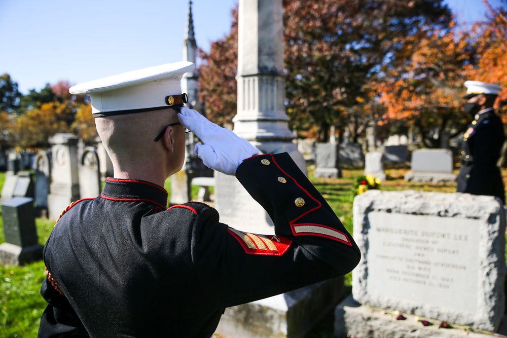 Barracks Marines conduct Wreath Laying Ceremony